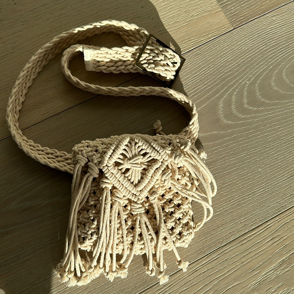 Bohemian free people belt bag.